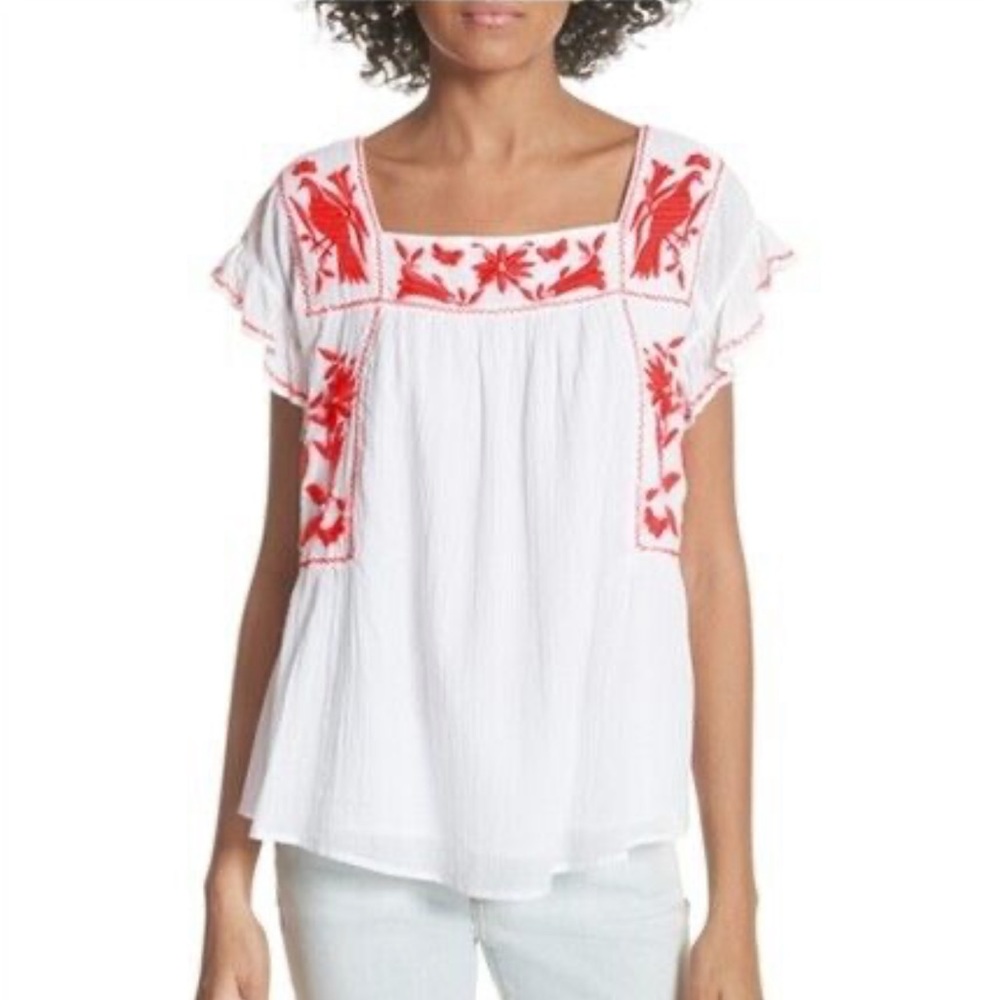 Joie Embroidered Top